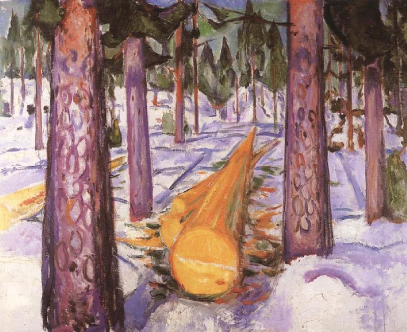 Yellowe wood, Edvard Munch